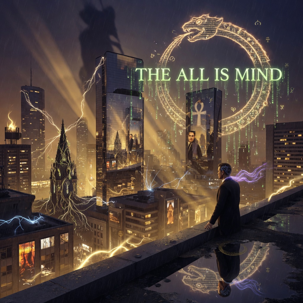 When AI Dreams Worlds: The Hermetic Case That Reality Is Mind All the Way Down